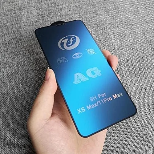 محافظ صفحه نمایش گوشی - شیشه حرارت دیده منحنی پوشش کامل مناسب برای محافظ صفحه نمایش آیفون 11 پرو مکس، شیشه محافظ مناسب برای آیفون 11 ایکس آر ایکس اس مکس (آبی برای آیفون ایکس)