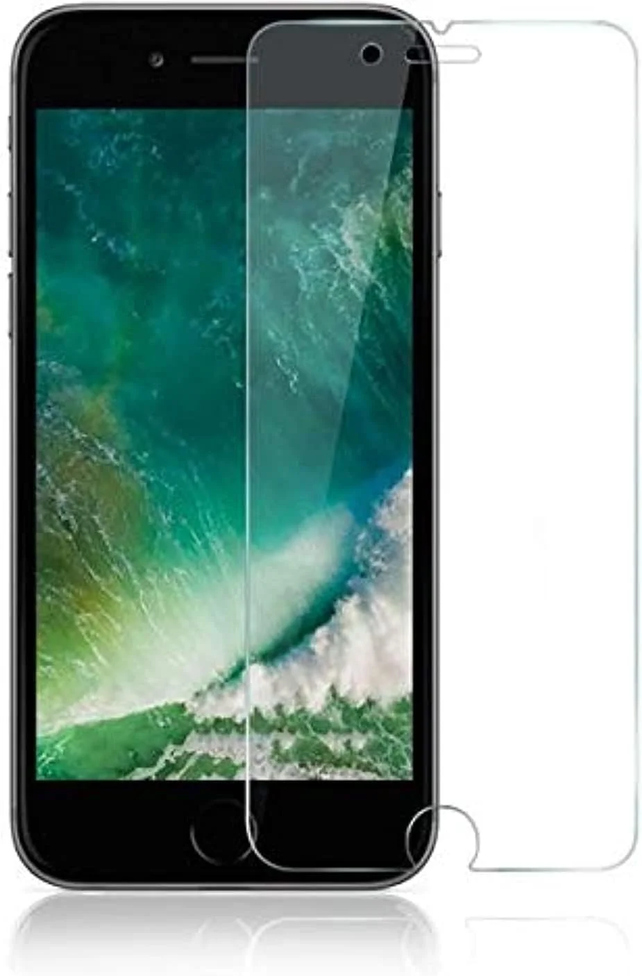 محافظ صفحه نمایش شیشه ای حرارت دیده ضد ضربه برای اپل آیفون 7 (4.7 اینچ)