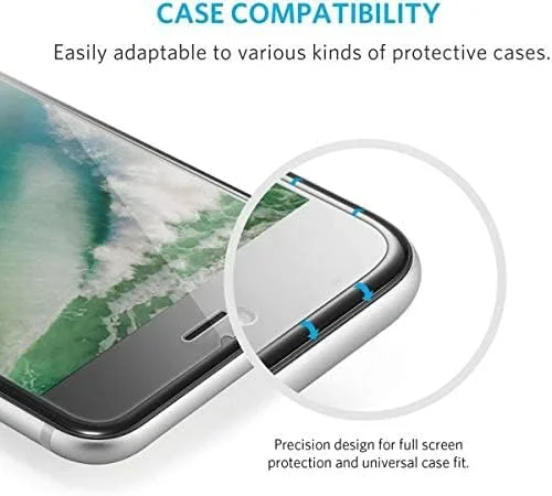 محافظ صفحه نمایش شیشه ای حرارت دیده ضد ضربه برای اپل آیفون 7 (4.7 اینچ)