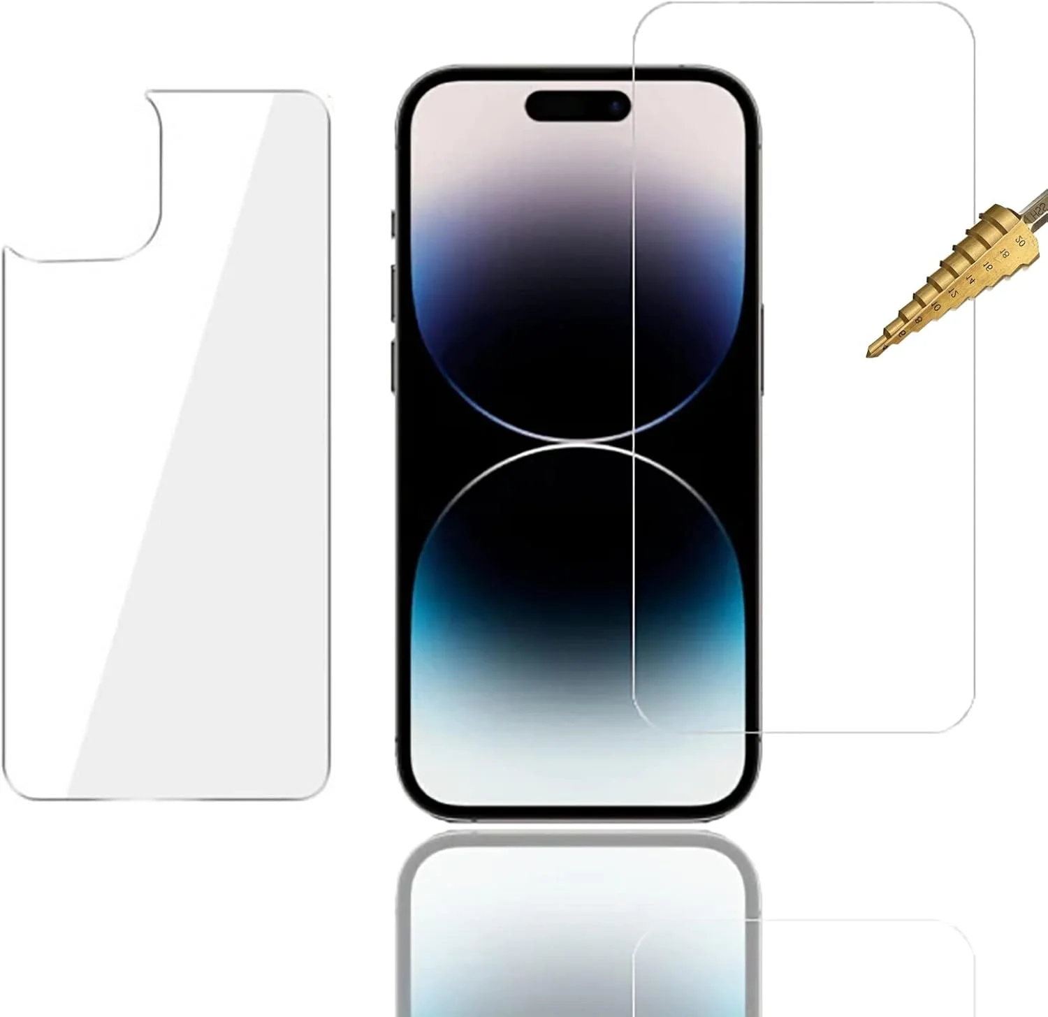 محافظ صفحه نمایش شیشه ای حرارت دیده برای اپل آیفون 6 7 8 پلاس X XS XR SE 11 12 مینی 13 14 15 پلاس پرو مکس (14 پرو مکس، شیشه حرارت دیده جلو + پشت نرم) محافظ صفحه نمایش شیشه ای حرارت دیده برای اپل آیفون 6 7 8 پلاس X XS XR SE 11 12 مینی 13 14 15 پلاس پرو مکس (14 پرو مکس، شیشه حرارت دیده جلو + پشت نرم)