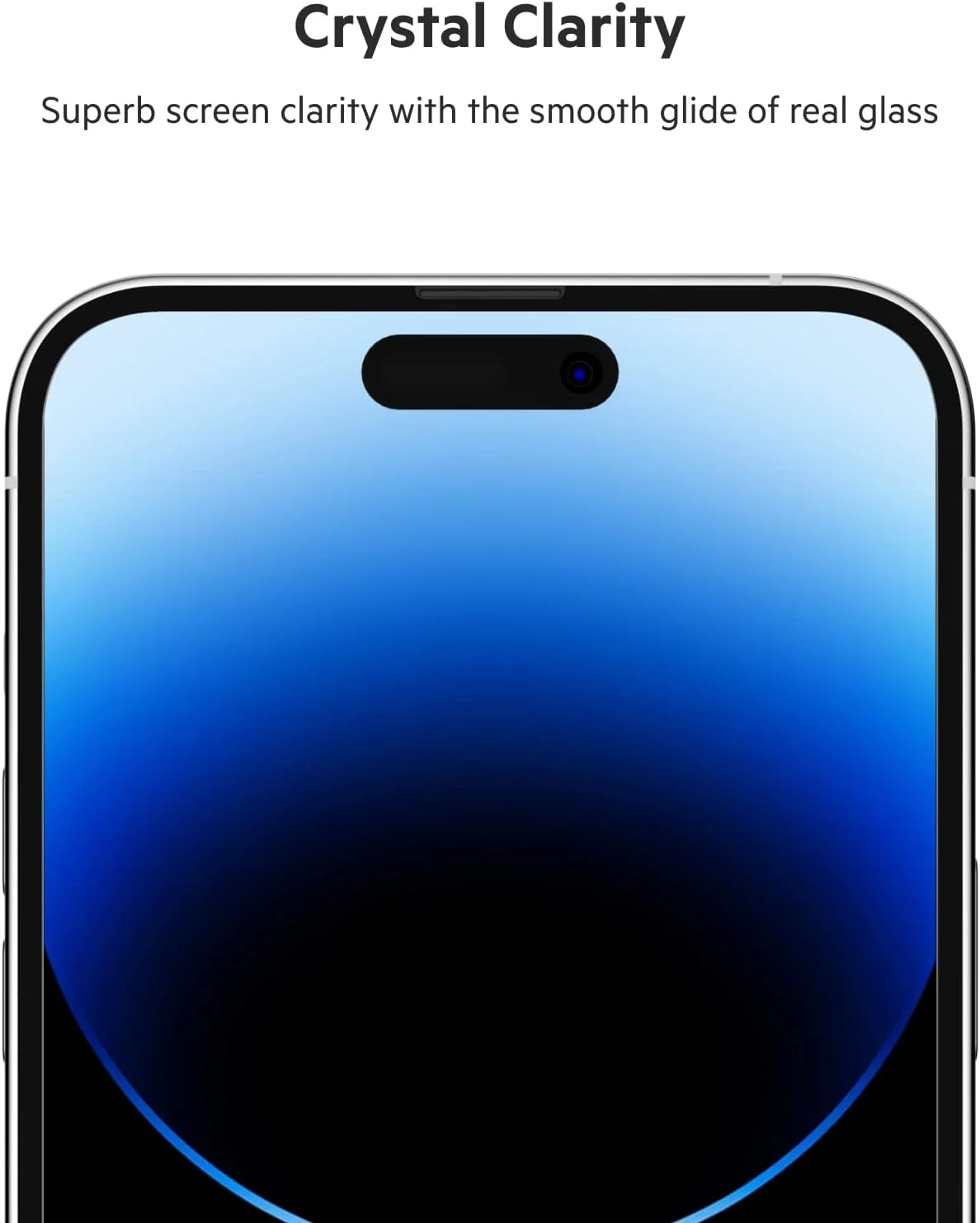 محافظ صفحه نمایش شیشه ای فوق العاده Belkin UltraGlass برای آیفون 14 پرو مکس، دارای پوشش ضد میکروبی، نصب آسان و بدون حباب با سینی راهنمای نصب، سختی 9H تست شده محافظ صفحه نمایش شیشه ای فوق العاده Belkin UltraGlass برای آیفون 14 پرو مکس، دارای پوشش ضد میکروبی، نصب آسان و بدون حباب با سینی راهنمای نصب، سختی 9H تست شده