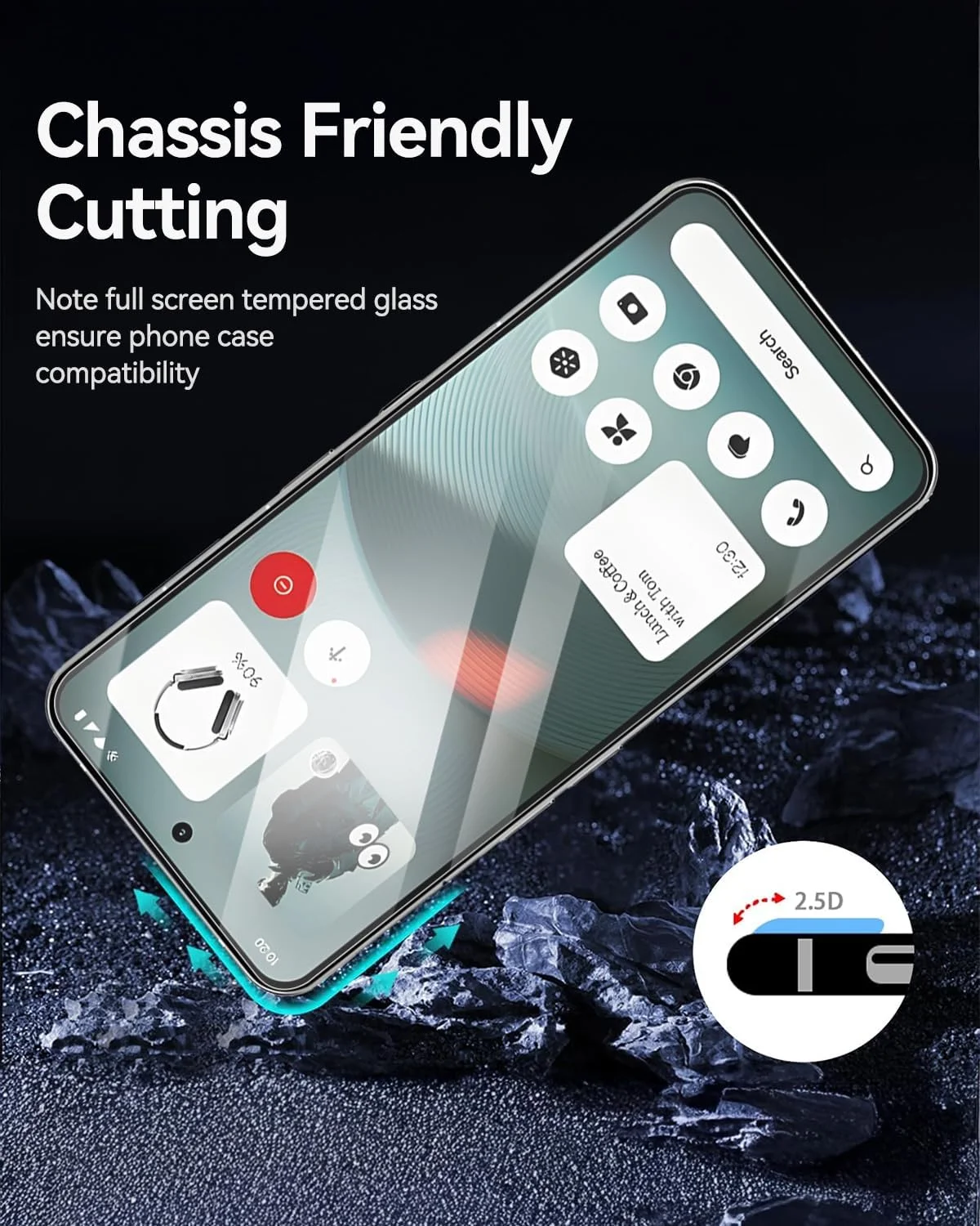 محافظ صفحه نمایش شیشه ای حرارت دیده 9H مدل T Tersely، بسته 3 عددی، مناسب برای گوشی Nothing Phone (3)، سازگار با قاب، فوق العاده شفاف، ضد خرد شدن و ضد خش محافظ صفحه نمایش شیشه ای حرارت دیده 9H مدل T Tersely، بسته 3 عددی، مناسب برای گوشی Nothing Phone (3)، سازگار با قاب، فوق العاده شفاف، ضد خرد شدن و ضد خش