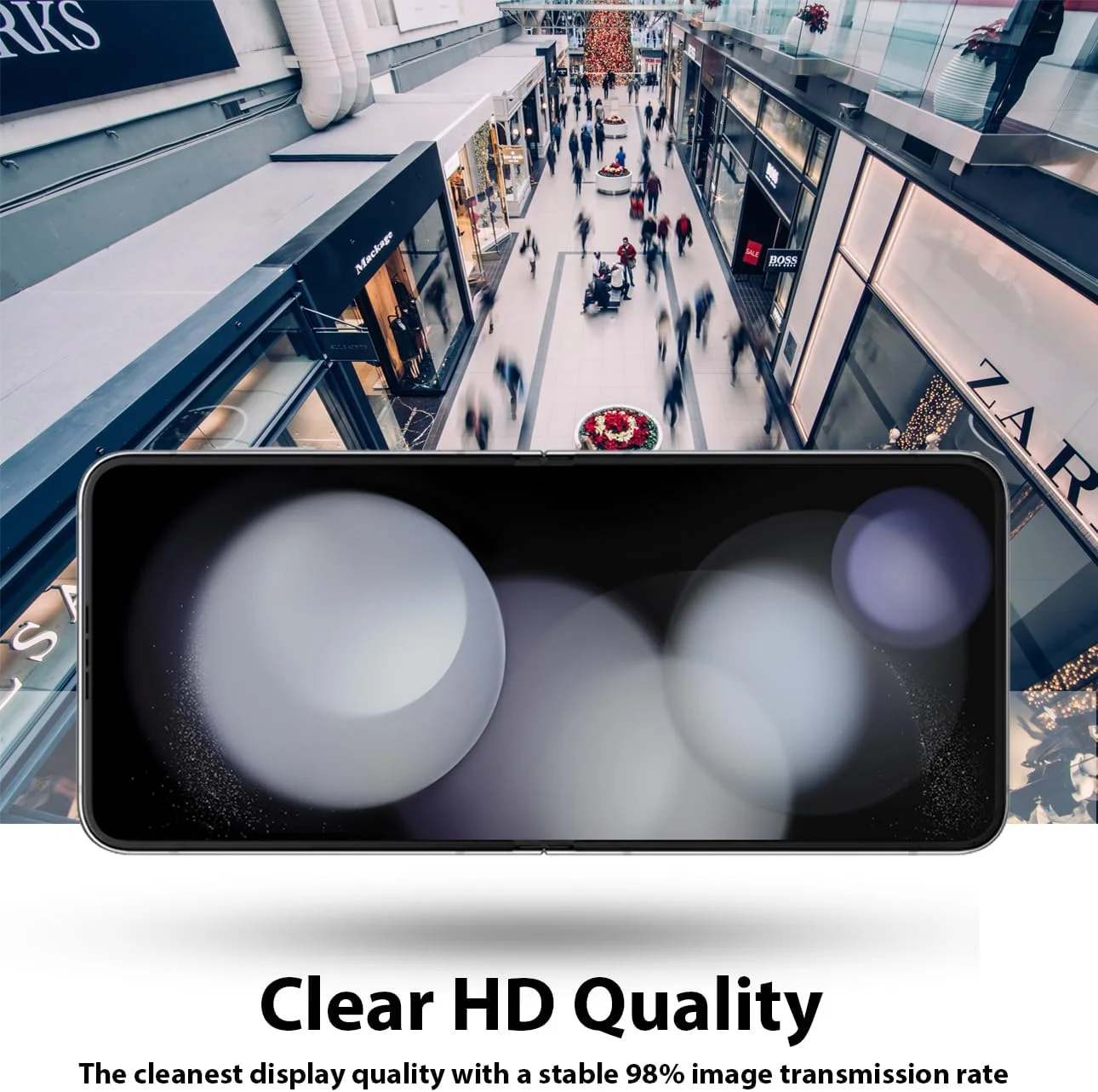 محافظ صفحه نمایش Al-HuTrusHi سازگار با محافظ صفحه نمایش Samsung Galaxy Z Flip5، فیلم محافظ صفحه نمایش نرم HD شفاف ضد خش بدون حباب با پوشش کامل برای Samsung Galaxy Z Flip 5 2023 محافظ صفحه نمایش Al-HuTrusHi سازگار با محافظ صفحه نمایش Samsung Galaxy Z Flip5، فیلم محافظ صفحه نمایش نرم HD شفاف ضد خش بدون حباب با پوشش کامل برای Samsung Galaxy Z Flip 5 2023