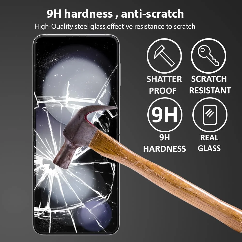 محافظ صفحه نمایش Al-HuTrusHi سازگار با محافظ صفحه نمایش Samsung Galaxy Z Flip5، فیلم محافظ صفحه نمایش نرم HD شفاف ضد خش بدون حباب با پوشش کامل برای Samsung Galaxy Z Flip 5 2023 محافظ صفحه نمایش Al-HuTrusHi سازگار با محافظ صفحه نمایش Samsung Galaxy Z Flip5، فیلم محافظ صفحه نمایش نرم HD شفاف ضد خش بدون حباب با پوشش کامل برای Samsung Galaxy Z Flip 5 2023