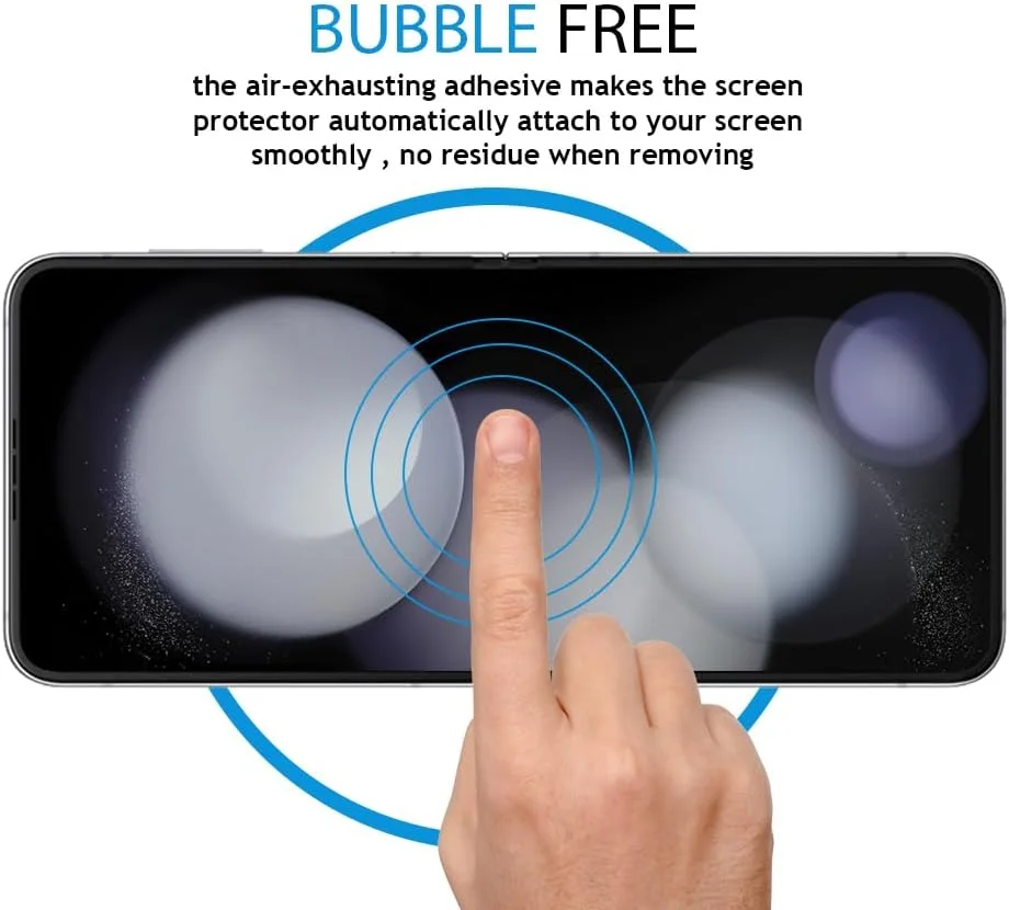 محافظ صفحه نمایش Al-HuTrusHi سازگار با محافظ صفحه نمایش Samsung Galaxy Z Flip5، فیلم محافظ صفحه نمایش نرم HD شفاف ضد خش بدون حباب با پوشش کامل برای Samsung Galaxy Z Flip 5 2023 محافظ صفحه نمایش Al-HuTrusHi سازگار با محافظ صفحه نمایش Samsung Galaxy Z Flip5، فیلم محافظ صفحه نمایش نرم HD شفاف ضد خش بدون حباب با پوشش کامل برای Samsung Galaxy Z Flip 5 2023