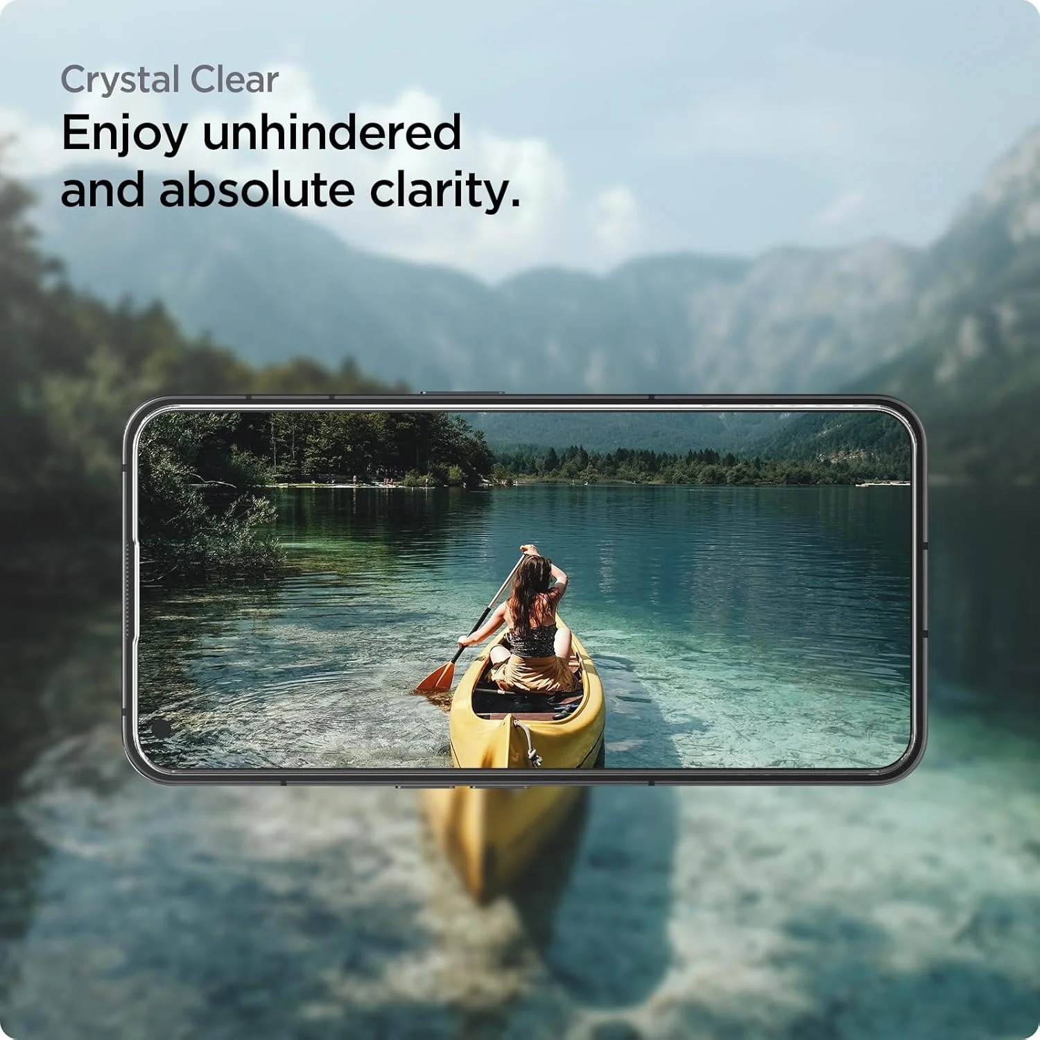 محافظ صفحه نمایش شیشه ای پریمیوم Spigen GLAStR Align Master سازگار با قاب برای Nothing Phone (2) - [2 عدد]