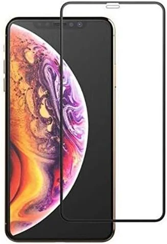 محافظ صفحه نمایش شیشه ای حرارت دیده خمیده سه بعدی کامل Muzz Apple IPhone X/XS (5.8 اینچ) مقاوم در برابر خراش با پوشش کامل و فریم مشکی مناسب برای آیفون X/XS محافظ صفحه نمایش شیشه ای حرارت دیده خمیده سه بعدی کامل Muzz Apple IPhone X/XS (5.8 اینچ) مقاوم در برابر خراش با پوشش کامل و فریم مشکی مناسب برای آیفون X/XS