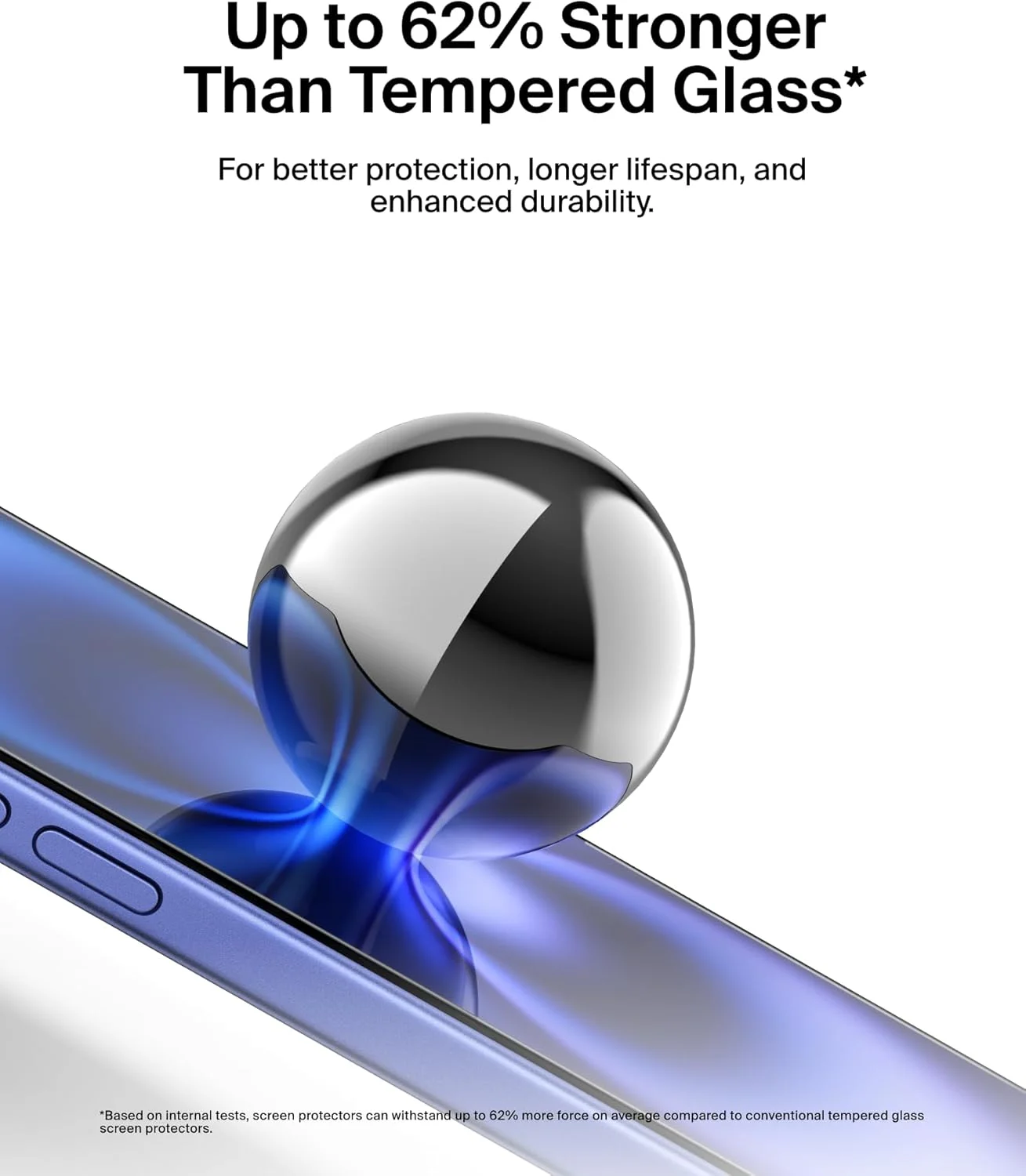 محافظ صفحه نمایش شیشه ای تقویت شده Belkin ScreenForce InvisiGlass برای آیفون 16 پلاس، آیفون 15 پلاس و 14 پرو مکس - محافظت در برابر ضربه و مقاوم در برابر خراش به همراه سینی تراز آسان برای نصب بدون حباب محافظ صفحه نمایش شیشه ای تقویت شده Belkin ScreenForce InvisiGlass برای آیفون 16 پلاس، آیفون 15 پلاس و 14 پرو مکس - محافظت در برابر ضربه و مقاوم در برابر خراش به همراه سینی تراز آسان برای نصب بدون حباب