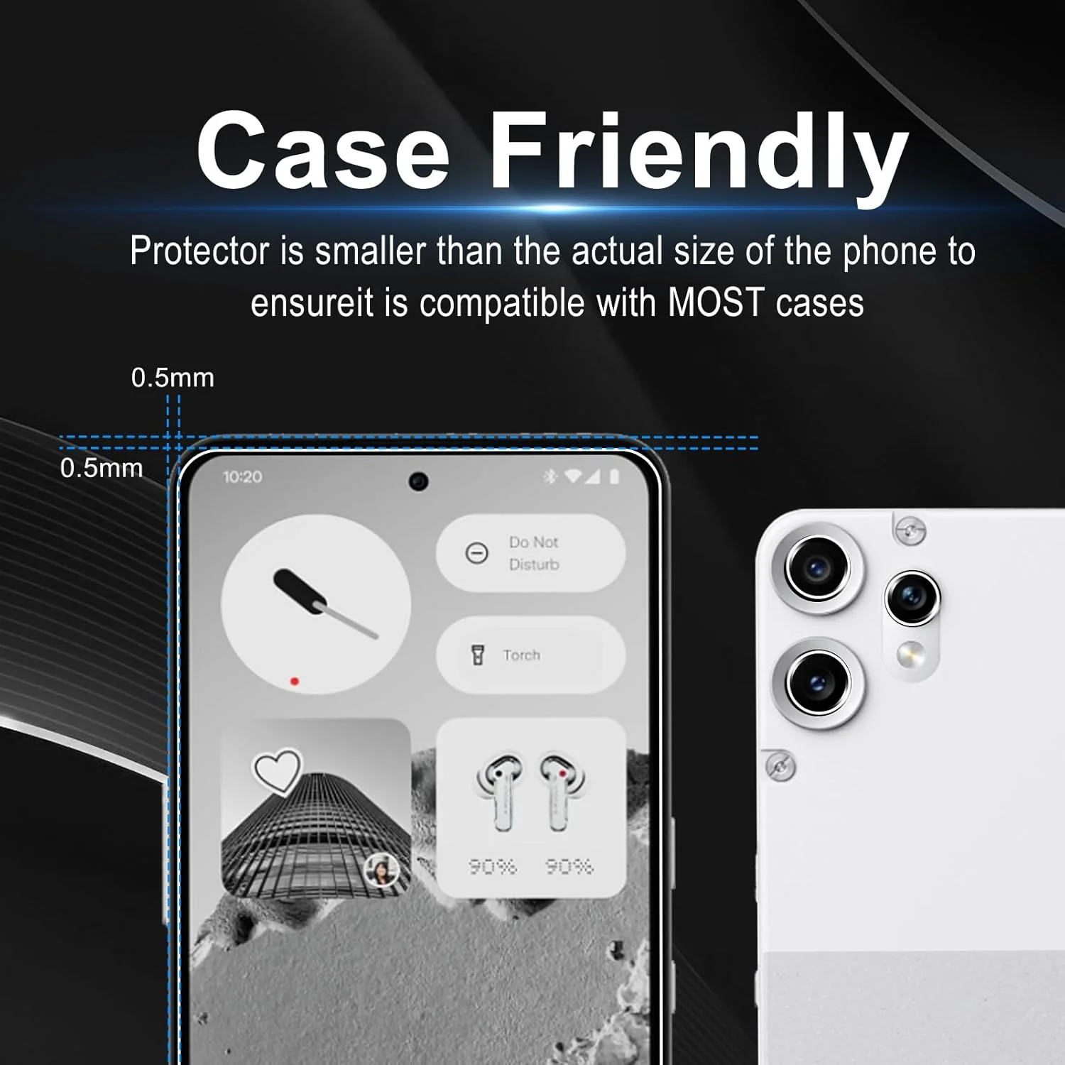 محافظ صفحه نمایش شیشه ای حرارت دیده Bihizei برای گوشی ناتینگ CMF Phone 2 Pro، شامل 2 عدد محافظ صفحه و 2 عدد محافظ لنز دوربین پشتی، سختی 9H، ضد خش، HD محافظ صفحه نمایش شیشه ای حرارت دیده Bihizei برای گوشی ناتینگ CMF Phone 2 Pro، شامل 2 عدد محافظ صفحه و 2 عدد محافظ لنز دوربین پشتی، سختی 9H، ضد خش، HD