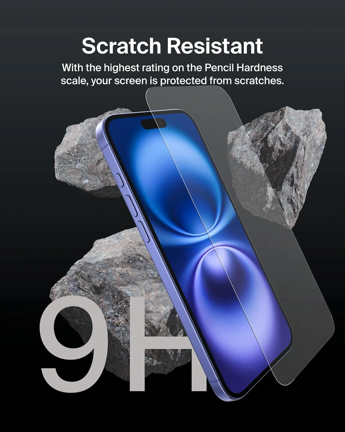 محافظ صفحه نمایش شیشه ای تقویت شده Belkin ScreenForce InvisiGlass برای آیفون 16 پلاس، آیفون 15 پلاس و 14 پرو مکس - محافظت در برابر ضربه و مقاوم در برابر خراش به همراه سینی تراز آسان برای نصب بدون حباب محافظ صفحه نمایش شیشه ای تقویت شده Belkin ScreenForce InvisiGlass برای آیفون 16 پلاس، آیفون 15 پلاس و 14 پرو مکس - محافظت در برابر ضربه و مقاوم در برابر خراش به همراه سینی تراز آسان برای نصب بدون حباب