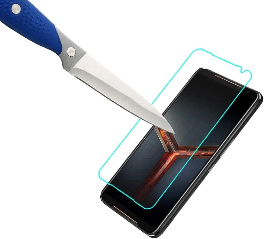 محافظ صفحه نمایش شیشه ای [3 عددی] Mr.Shield، طراحی شده برای ایسوس راگ فون 3 [شیشه ژاپنی با سختی 9H]