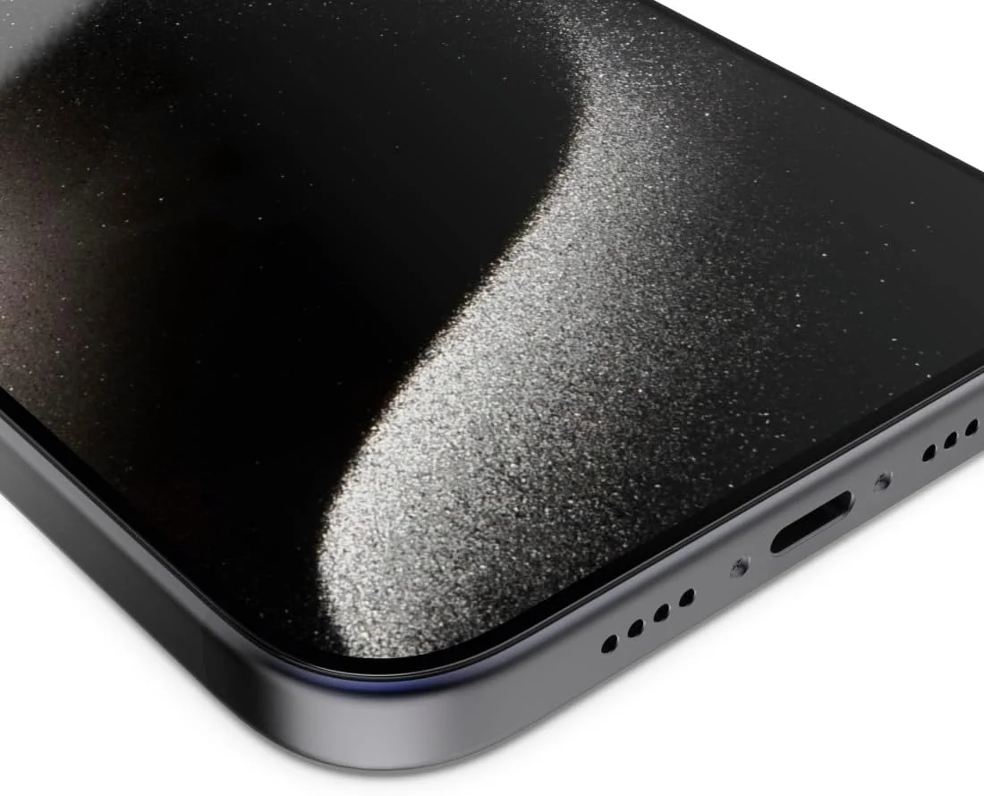 محافظ صفحه نمایش شیشه ای حرارت دیده سوپر هیبریدی برای اپل آیفون 15، به همراه ابزار نصب محافظ صفحه نمایش شیشه ای حرارت دیده سوپر هیبریدی برای اپل آیفون 15، به همراه ابزار نصب