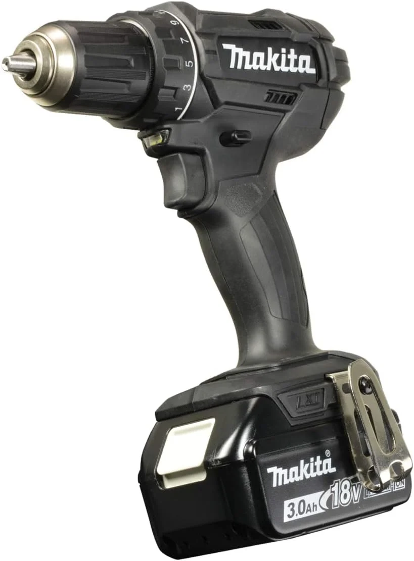 دریل شارژی ماکیتا مدل DDF482RFEB به همراه کیف حمل DDF 482 RFEB 2x18.0V-LI 3.0Ah, 1 W, 18 V, مشکی