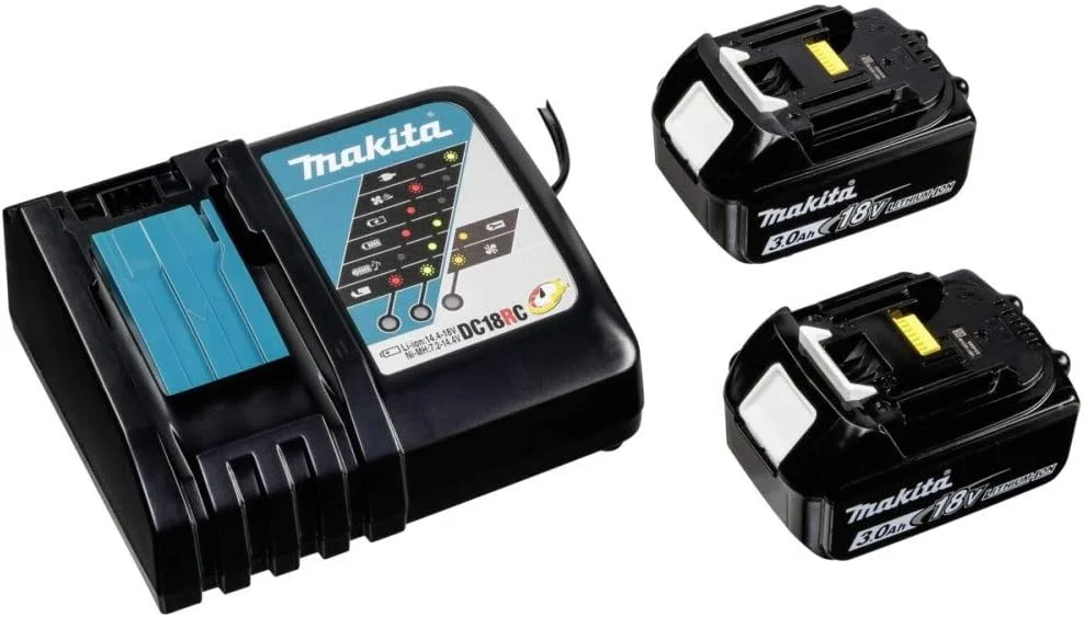 دریل شارژی ماکیتا مدل DDF482RFEB به همراه کیف حمل DDF 482 RFEB 2x18.0V-LI 3.0Ah, 1 W, 18 V, مشکی