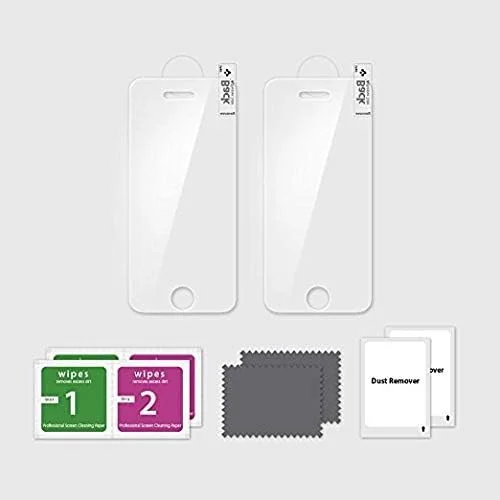 محافظ صفحه نمایش شیشه ای فوق العاده نازک برای آیفون 6S، کاور و فیلم محافظ محافظ صفحه نمایش شیشه ای فوق العاده نازک برای آیفون 6S، کاور و فیلم محافظ