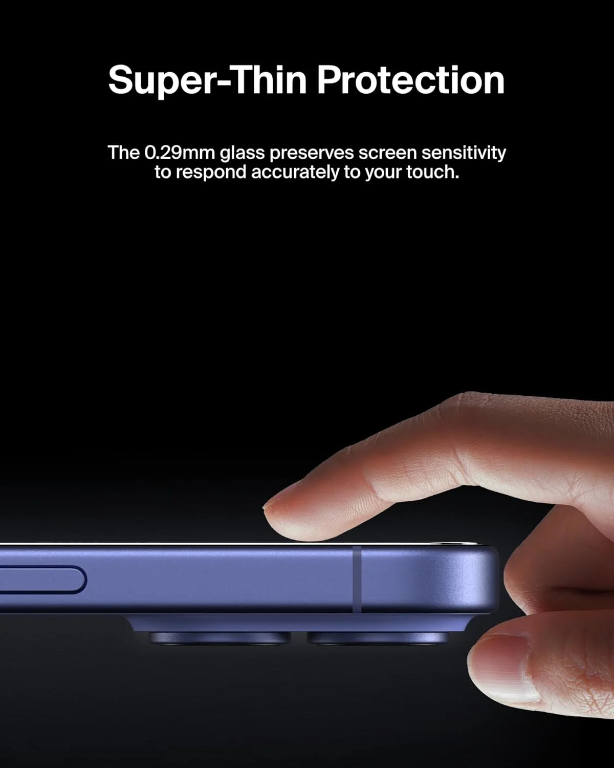 محافظ صفحه نمایش شیشه ای تقویت شده Belkin ScreenForce InvisiGlass برای آیفون 16 پلاس، آیفون 15 پلاس و 14 پرو مکس - محافظت در برابر ضربه و مقاوم در برابر خراش به همراه سینی تراز آسان برای نصب بدون حباب محافظ صفحه نمایش شیشه ای تقویت شده Belkin ScreenForce InvisiGlass برای آیفون 16 پلاس، آیفون 15 پلاس و 14 پرو مکس - محافظت در برابر ضربه و مقاوم در برابر خراش به همراه سینی تراز آسان برای نصب بدون حباب