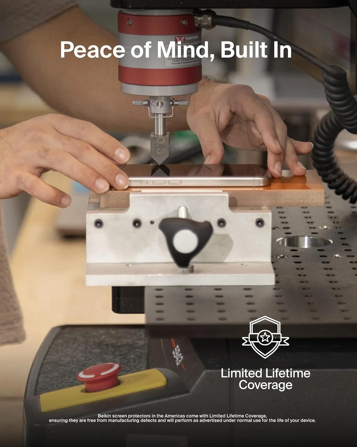 محافظ صفحه نمایش شیشه ای تقویت شده Belkin ScreenForce InvisiGlass برای آیفون 16 پلاس، آیفون 15 پلاس و 14 پرو مکس - محافظت در برابر ضربه و مقاوم در برابر خراش به همراه سینی تراز آسان برای نصب بدون حباب محافظ صفحه نمایش شیشه ای تقویت شده Belkin ScreenForce InvisiGlass برای آیفون 16 پلاس، آیفون 15 پلاس و 14 پرو مکس - محافظت در برابر ضربه و مقاوم در برابر خراش به همراه سینی تراز آسان برای نصب بدون حباب