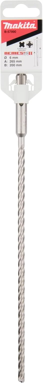 مته چکش تخریب SDS-PLUS ماکیتا مدل B-57990، نمسیس 2، 6 x 265 میلی‌متر