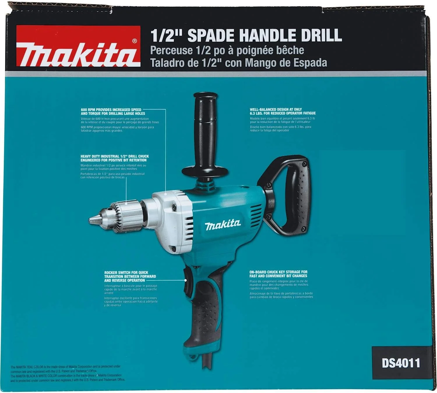 دریل دسته بیل ماکیتا DS4011 با اندازه 1/2 اینچ دریل دسته بیل ماکیتا DS4011 با اندازه 1/2 اینچ