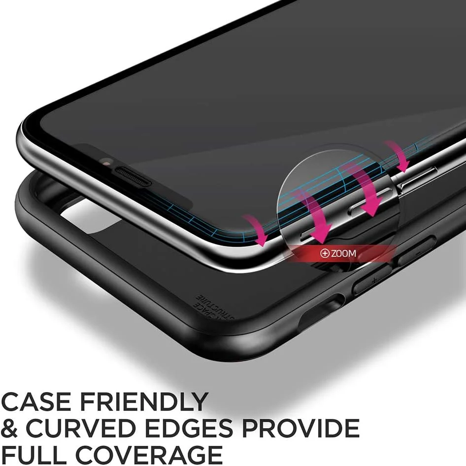 محافظ صفحه نمایش شیشه ای خمیده VRS Design First Glass Premium 3D مناسب برای گوشی اپل آیفون XS MAX