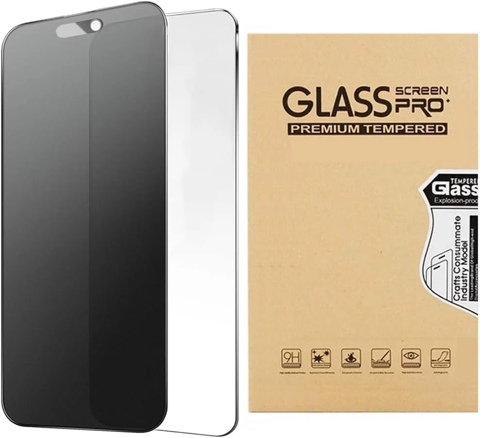 محافظ صفحه نمایش مات حریم خصوصی 360 درجه برای آیفون 16 و آیفون 15 [6.1 اینچ] شیشه حرارت دیده 9H [ضد جاسوسی] [ضد اثر انگشت] پوشش صفحه نمایش 4 طرفه ضد دید زدن (آیفون 16 و آیفون 15)