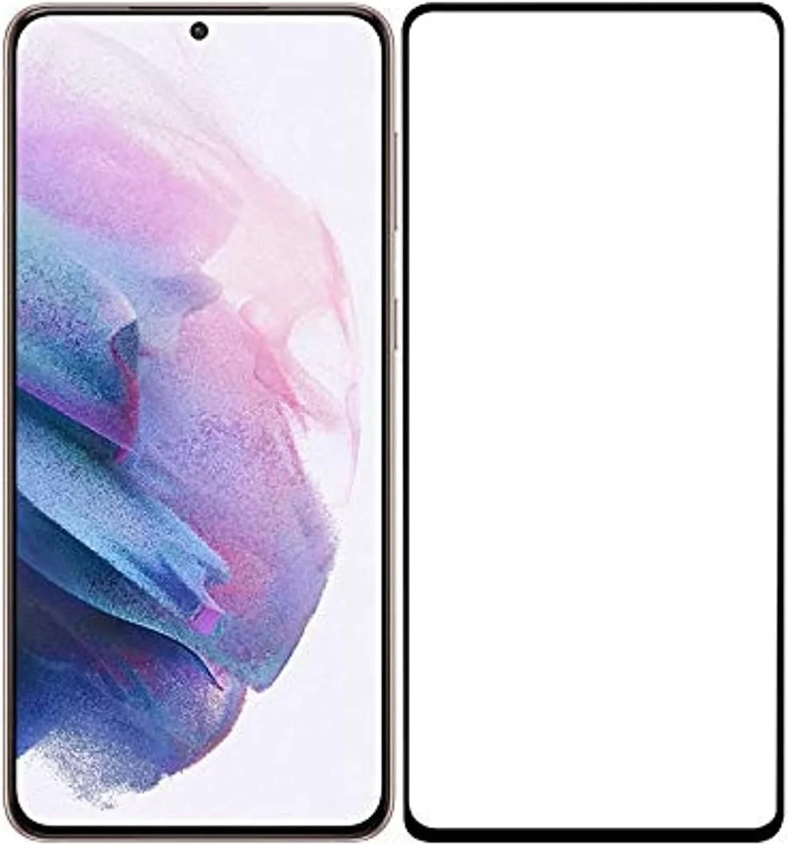 محافظ صفحه نمایش شیشه ای تمام چسب لبه به لبه سامسونگ گلکسی S21 5G مشکی توسط Nice.Store.UAE محافظ صفحه نمایش شیشه ای تمام چسب لبه به لبه سامسونگ گلکسی S21 5G مشکی توسط Nice.Store.UAE