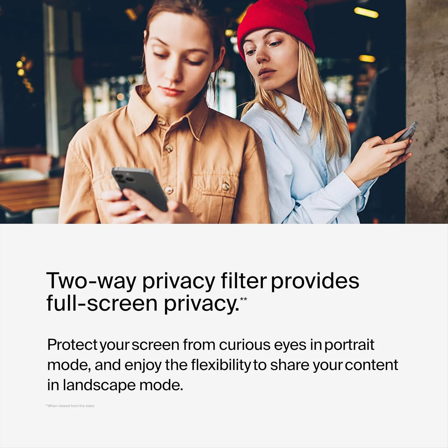 محافظ صفحه نمایش شیشه ای حریم خصوصی بلکین آیفون 14 پرو، سطح پردازش شده با پوشش ضد اثر انگشت، ضد جاسوسی و نصب بدون حباب با سینی تراز آسان، سازگار با قاب آیفون محافظ صفحه نمایش شیشه ای حریم خصوصی بلکین آیفون 14 پرو، سطح پردازش شده با پوشش ضد اثر انگشت، ضد جاسوسی و نصب بدون حباب با سینی تراز آسان، سازگار با قاب آیفون