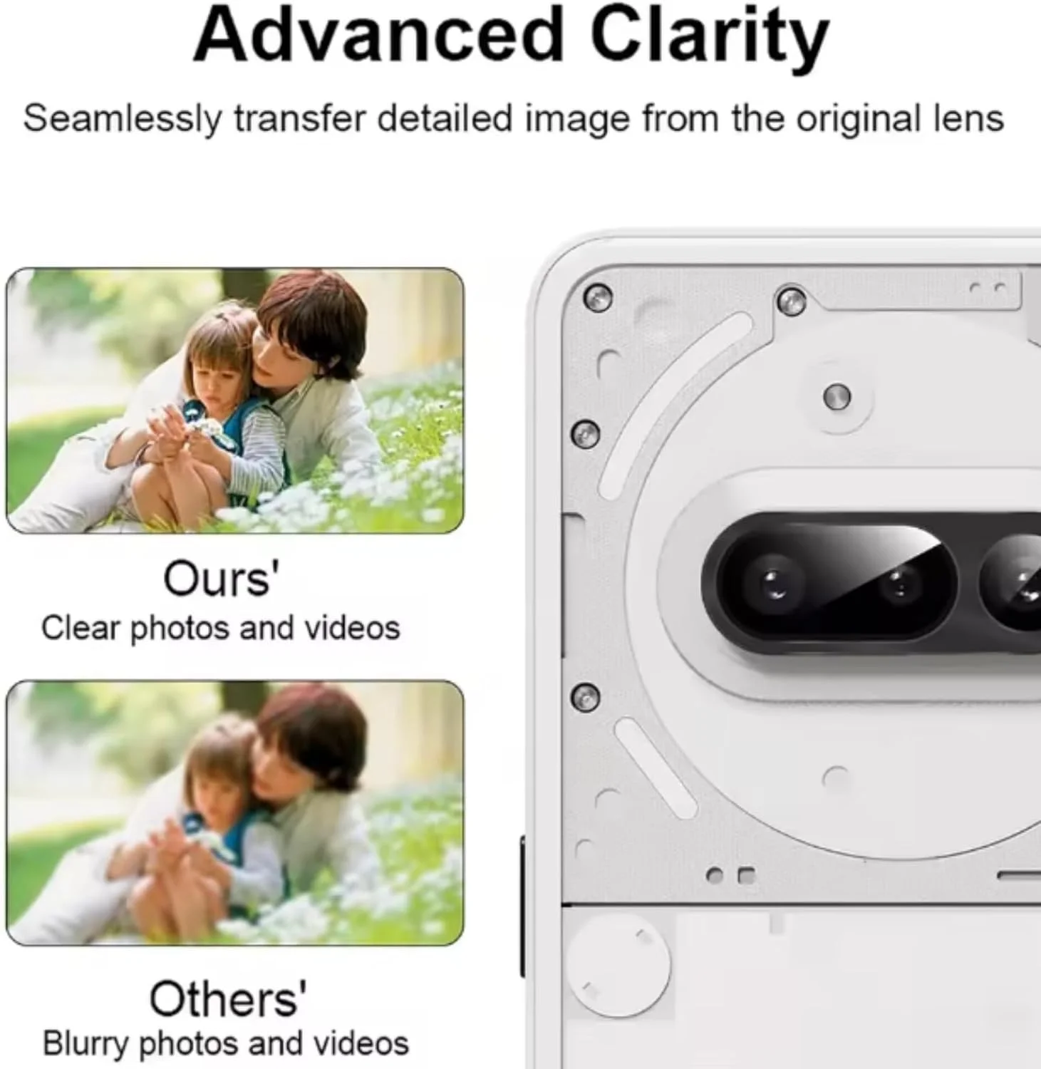 (2+2 عدد) محافظ صفحه حریم خصوصی QIXUZENI سازگار با Nothing Phone (3a) به همراه محافظ لنز دوربین، شیشه حرارت دیده، [ضد جاسوسی] [سختی 9H] [بدون حباب] [مقاوم در برابر خراش]