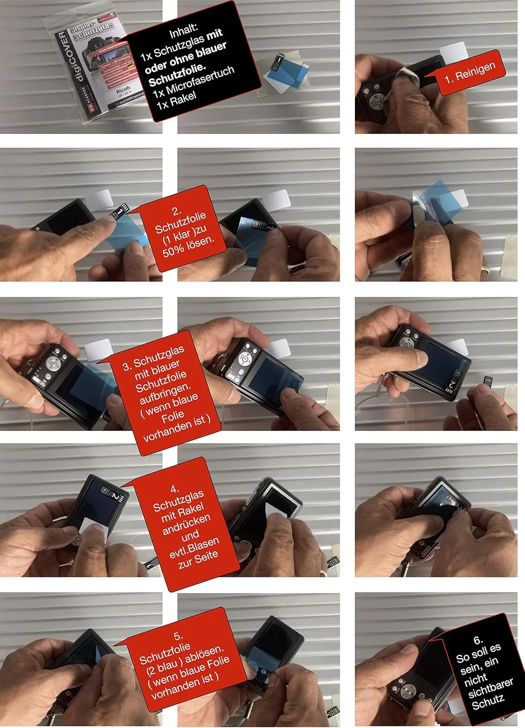 محافظ صفحه نمایش شیشه ای هیبریدی digiCOVER برای Apple iPhone 5C