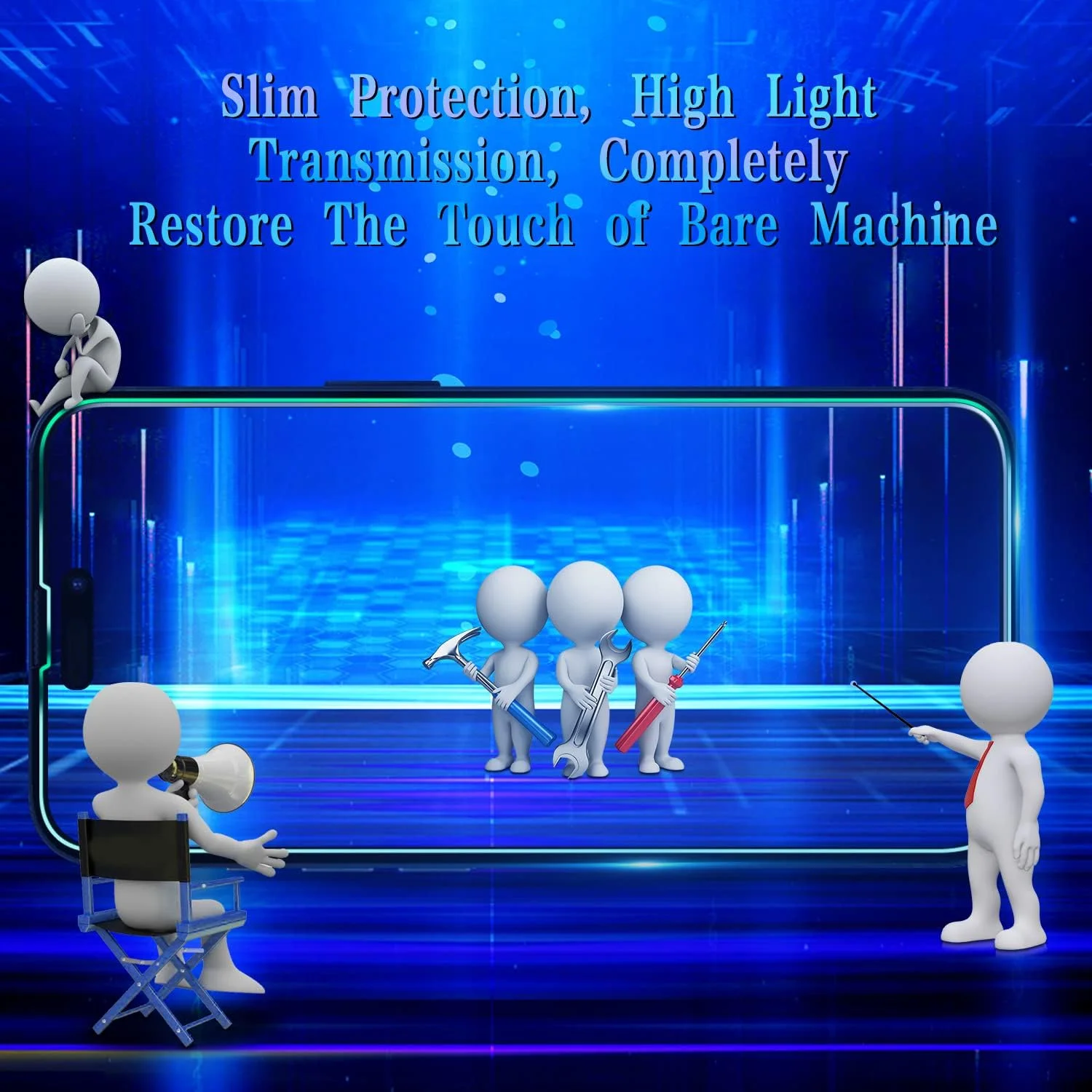 محافظ صفحه نمایش MAYtobe مدل iPhone 14 Pro بسته 2 عددی، شیشه حرارت دیده با سختی 9H، ضد خش، بدون حباب، نصب آسان محافظ صفحه نمایش MAYtobe مدل iPhone 14 Pro بسته 2 عددی، شیشه حرارت دیده با سختی 9H، ضد خش، بدون حباب، نصب آسان