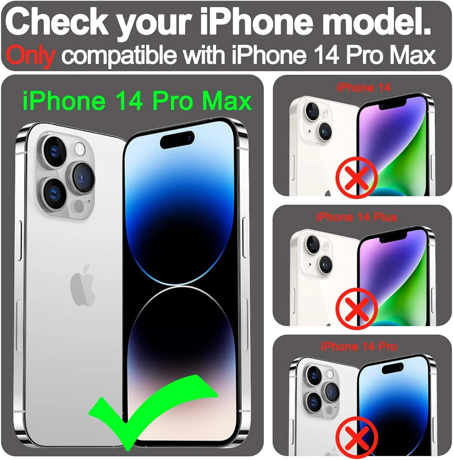 محافظ صفحه نمایش شیشه ای VANAVAGY سازگار با آیفون 14 پرو مکس 6.7 اینچ [1 عدد] [مقاوم در برابر خراش]، محافظ لنز دوربین گنجانده شده است، فیلم با قاب پوشش کامل برای نصب آسان