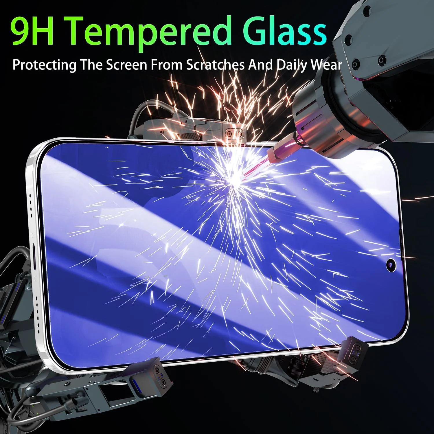 محافظ صفحه نمایش حریم خصوصی پوکولان 2 عددی برای آیفون 16 پرو، شیشه حرارت دیده ضد جاسوسی آبی، سختی 9H، سازگار با قاب، ضد خش، بدون حباب محافظ صفحه نمایش حریم خصوصی پوکولان 2 عددی برای آیفون 16 پرو، شیشه حرارت دیده ضد جاسوسی آبی، سختی 9H، سازگار با قاب، ضد خش، بدون حباب