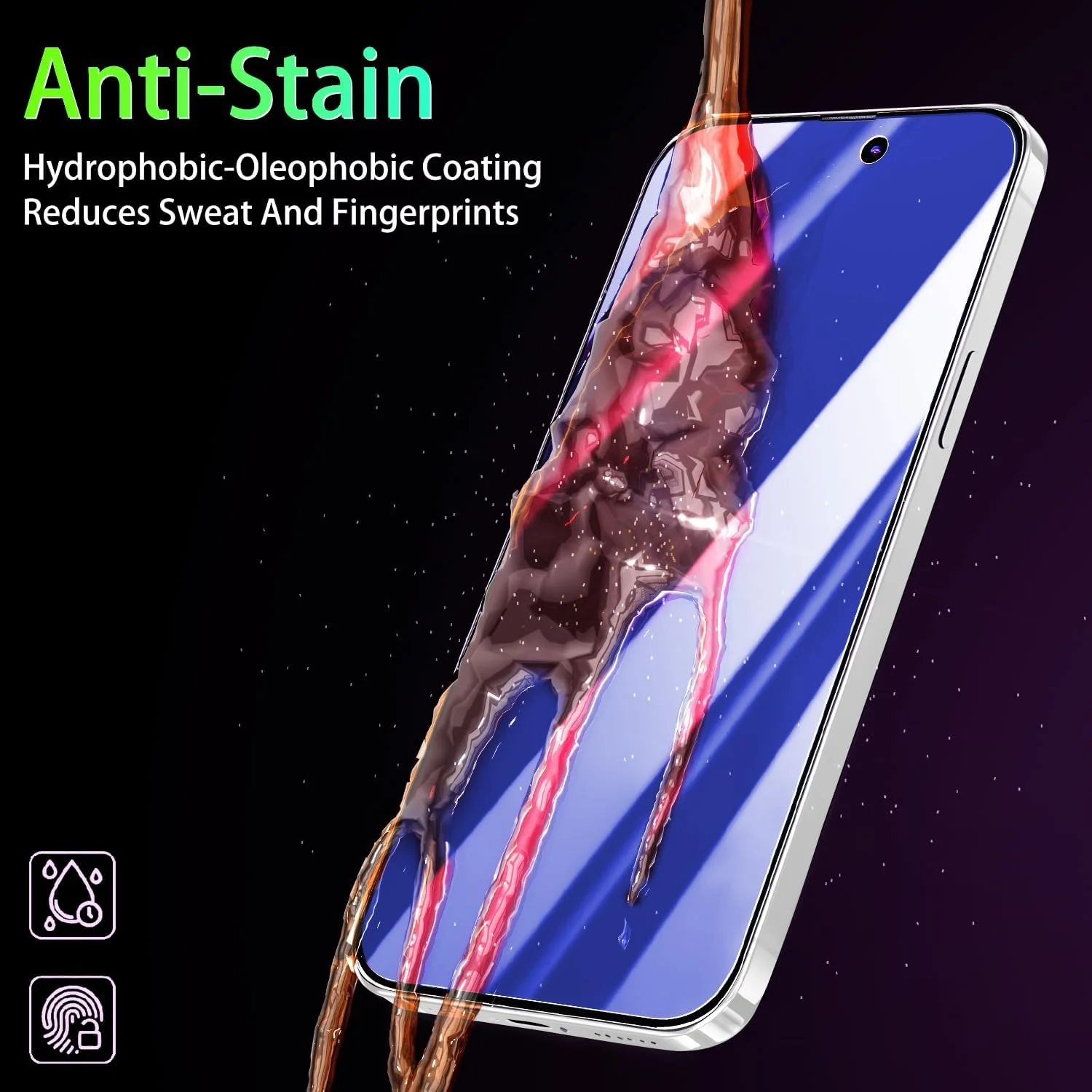 محافظ صفحه نمایش حریم خصوصی پوکولان 2 عددی برای آیفون 16 پرو، شیشه حرارت دیده ضد جاسوسی آبی، سختی 9H، سازگار با قاب، ضد خش، بدون حباب محافظ صفحه نمایش حریم خصوصی پوکولان 2 عددی برای آیفون 16 پرو، شیشه حرارت دیده ضد جاسوسی آبی، سختی 9H، سازگار با قاب، ضد خش، بدون حباب