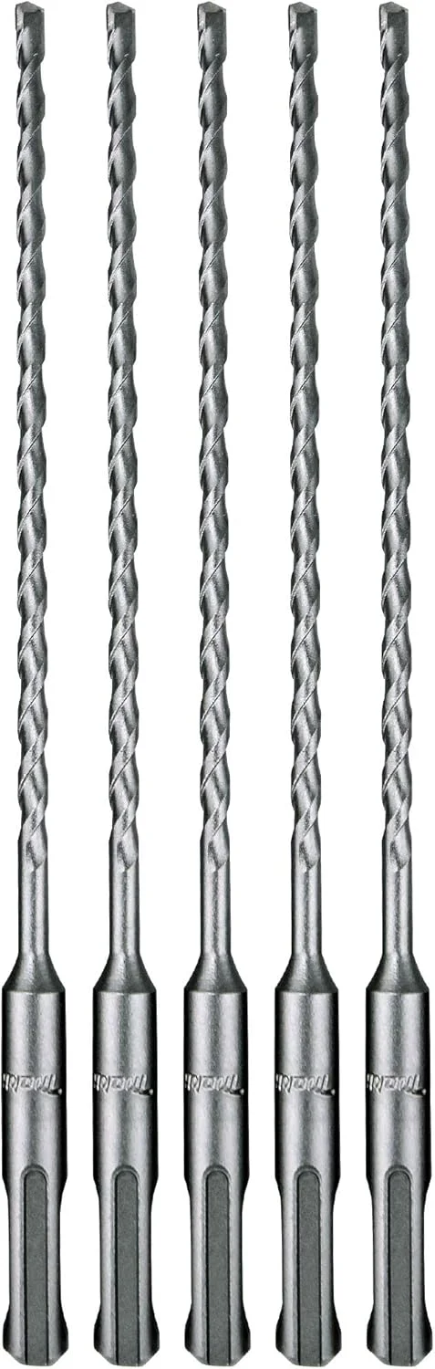 مجموعه 5 عددی مته SDS-Plus ماکیتا 3/16 اینچ برای چکش های چرخشی SDS+ - سوراخکاری عمیق 6 اینچی در بتن و مصالح ساختمانی