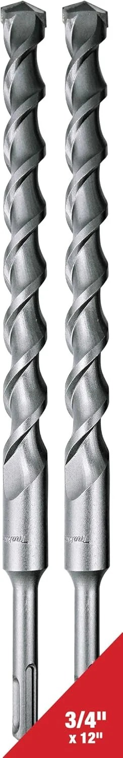 مجموعه 2 عددی مته های SDS-Plus ماکیتا 3/4 اینچی برای چکش های چرخشی SDS+ - سوراخکاری عمیق 10 اینچی در بتن و مصالح ساختمانی