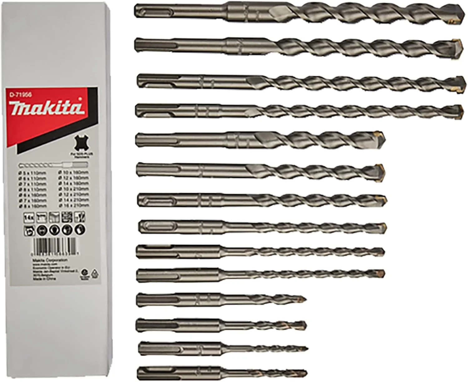 مجموعه مته الماسه 14 عددی ماکیتا مدل D-71956