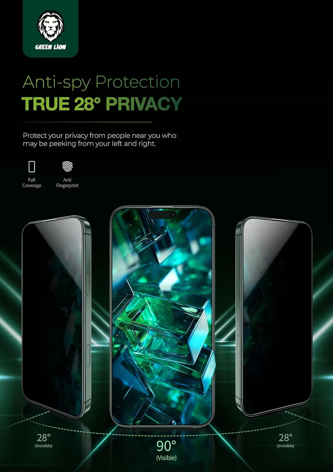 محافظ صفحه نمایش گرین لاین برای آیفون 16 پرو 6.3 اینچی 9H Steve Privacy Anti-Peeping Glass، محافظت از حریم خصوصی ضد جاسوسی، نمایشگر شفاف، نصب بدون حباب، ضد اثر انگشت و چربی محافظ صفحه نمایش گرین لاین برای آیفون 16 پرو 6.3 اینچی 9H Steve Privacy Anti-Peeping Glass، محافظت از حریم خصوصی ضد جاسوسی، نمایشگر شفاف، نصب بدون حباب، ضد اثر انگشت و چربی