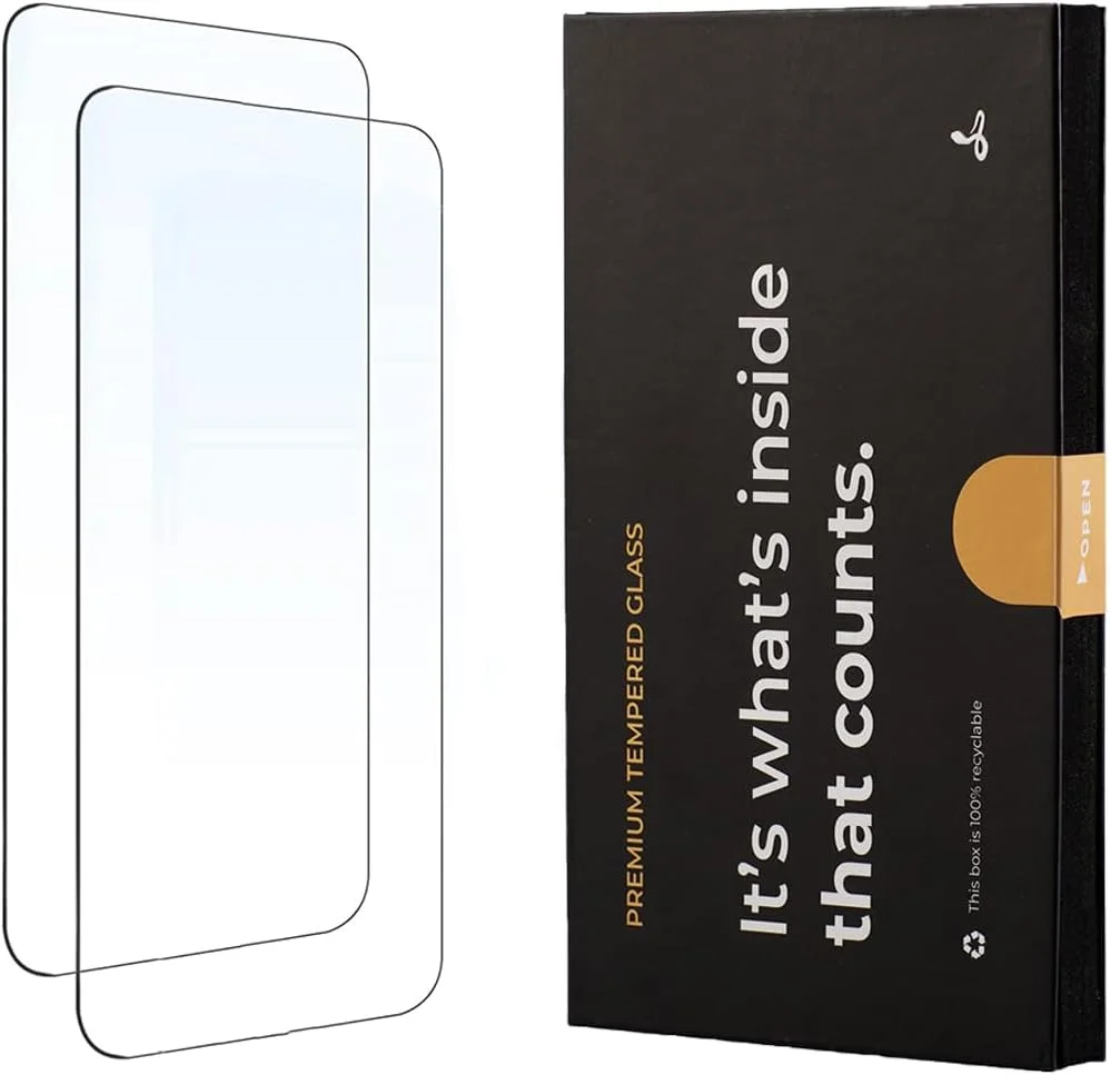 محافظ صفحه نمایش شیشه ای حرارت دیده Snakehive Premium برای Apple iPhone 14 Pro، لوازم جانبی تلفن