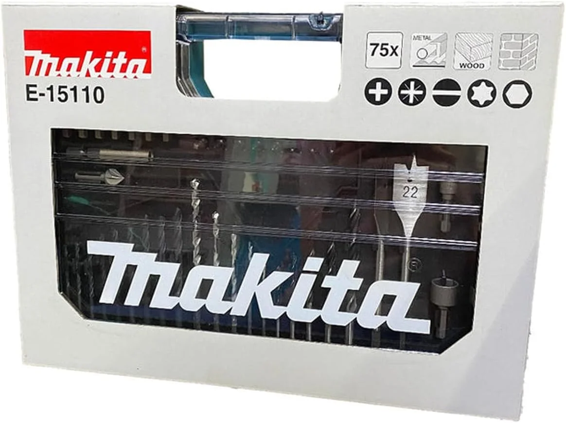 مجموعه مته و سری پیچ گوشتی 75 عددی ماکیتا مدل E-15110