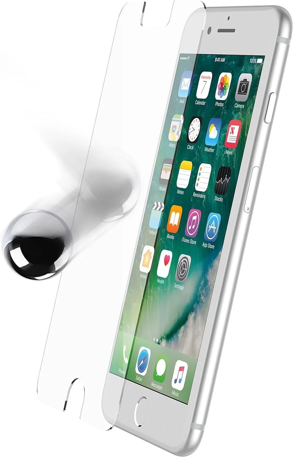 محافظ صفحه نمایش شیشه ای OtterBox Performance Glass برای Apple iPhone 6/6s/7/8، شفاف محافظ صفحه نمایش شیشه ای OtterBox Performance Glass برای Apple iPhone 6/6s/7/8، شفاف
