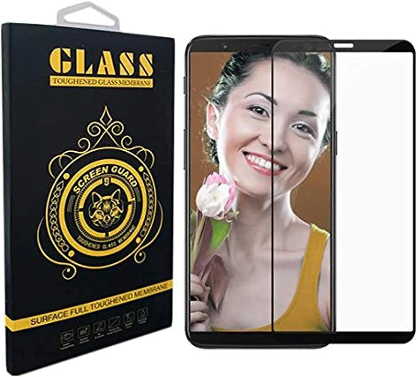 محافظ صفحه نمایش شیشه ای فول کاور OnePlus 5T - مشکی
