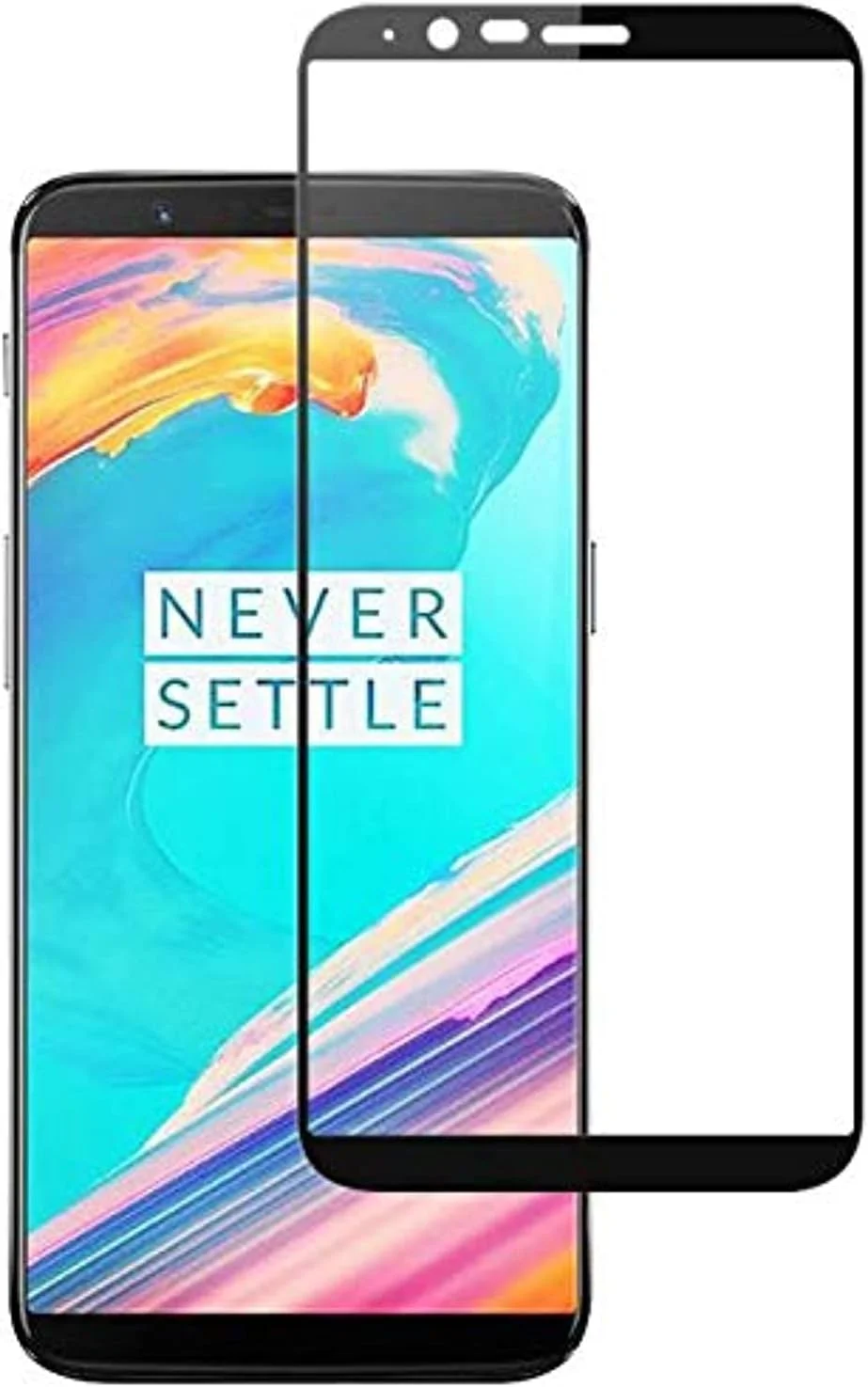 محافظ صفحه نمایش شیشه ای فول کاور OnePlus 5T - مشکی