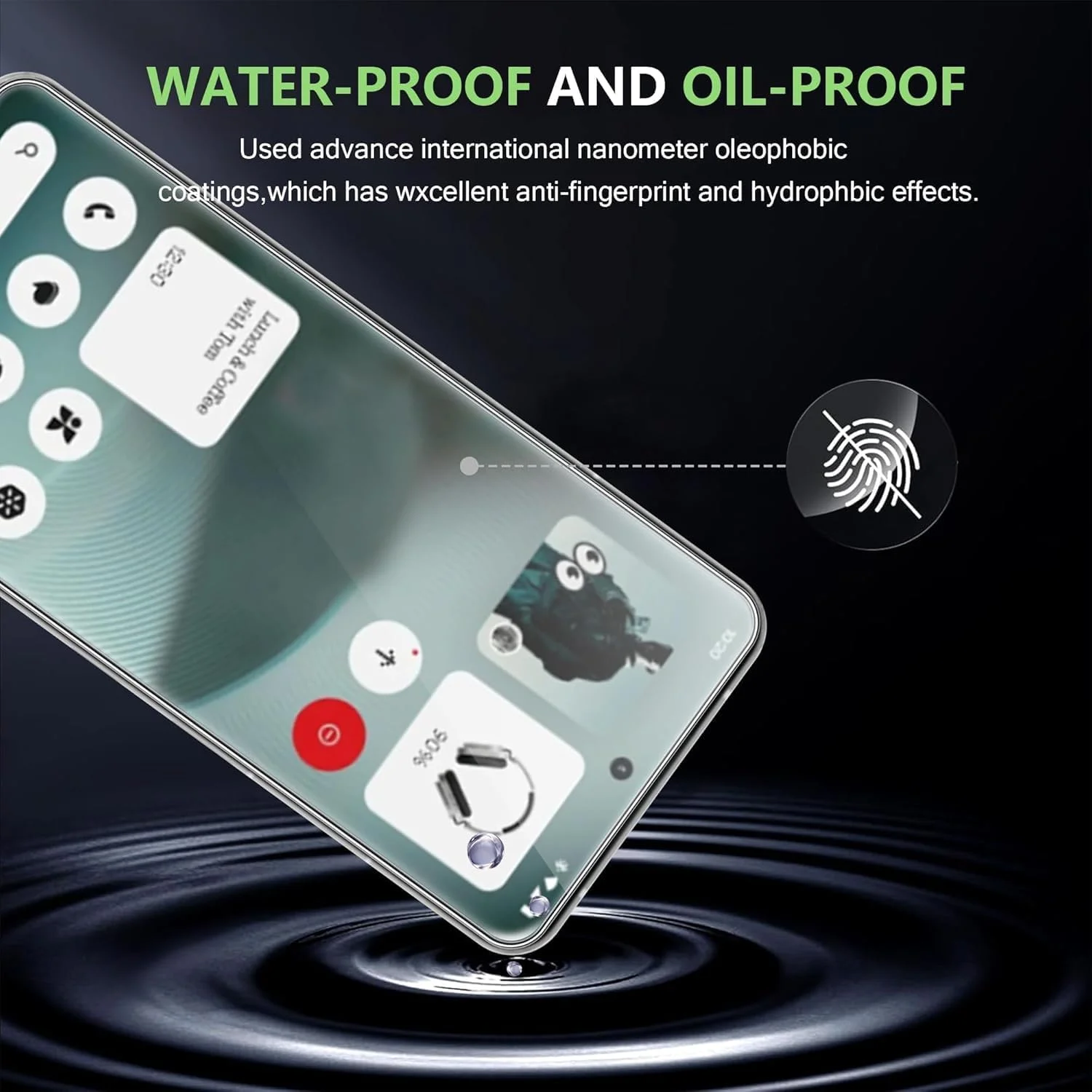 [بسته 3 عددی] محافظ صفحه نمایش شیشه ای حرارت دیده 9H Zuooiec برای Nothing Phone 3 (2025) 【مناسب برای 3a یا 3a Pro نیست】، محافظت با اثر انگشت، نصب آسان، فوق العاده شفاف، حساسیت لمسی، فیلم ضد خش