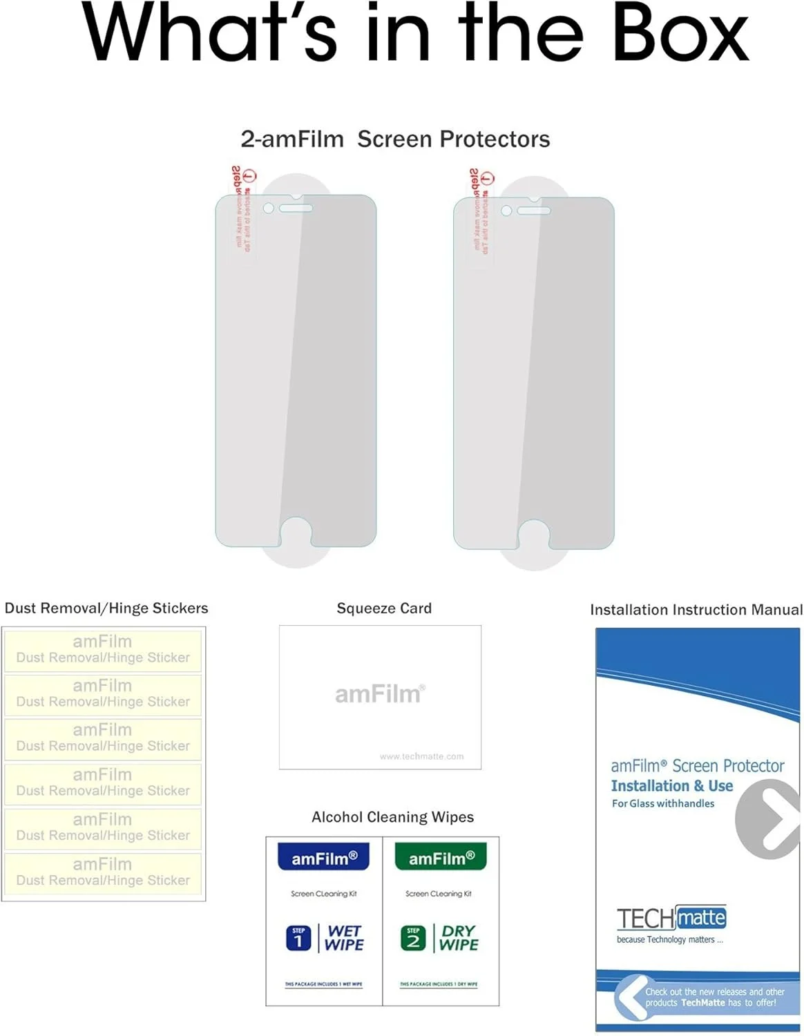 محافظ صفحه نمایش شیشه ای amFilm (2 عددی) برای آیفون 8، آیفون 7، آیفون 6S و آیفون 6 - فیلم محافظ صفحه نمایش شیشه ای حرارت دیده برای اپل آیفون 8، 7، 6S و 6 محافظ صفحه نمایش شیشه ای amFilm (2 عددی) برای آیفون 8، آیفون 7، آیفون 6S و آیفون 6 - فیلم محافظ صفحه نمایش شیشه ای حرارت دیده برای اپل آیفون 8، 7، 6S و 6