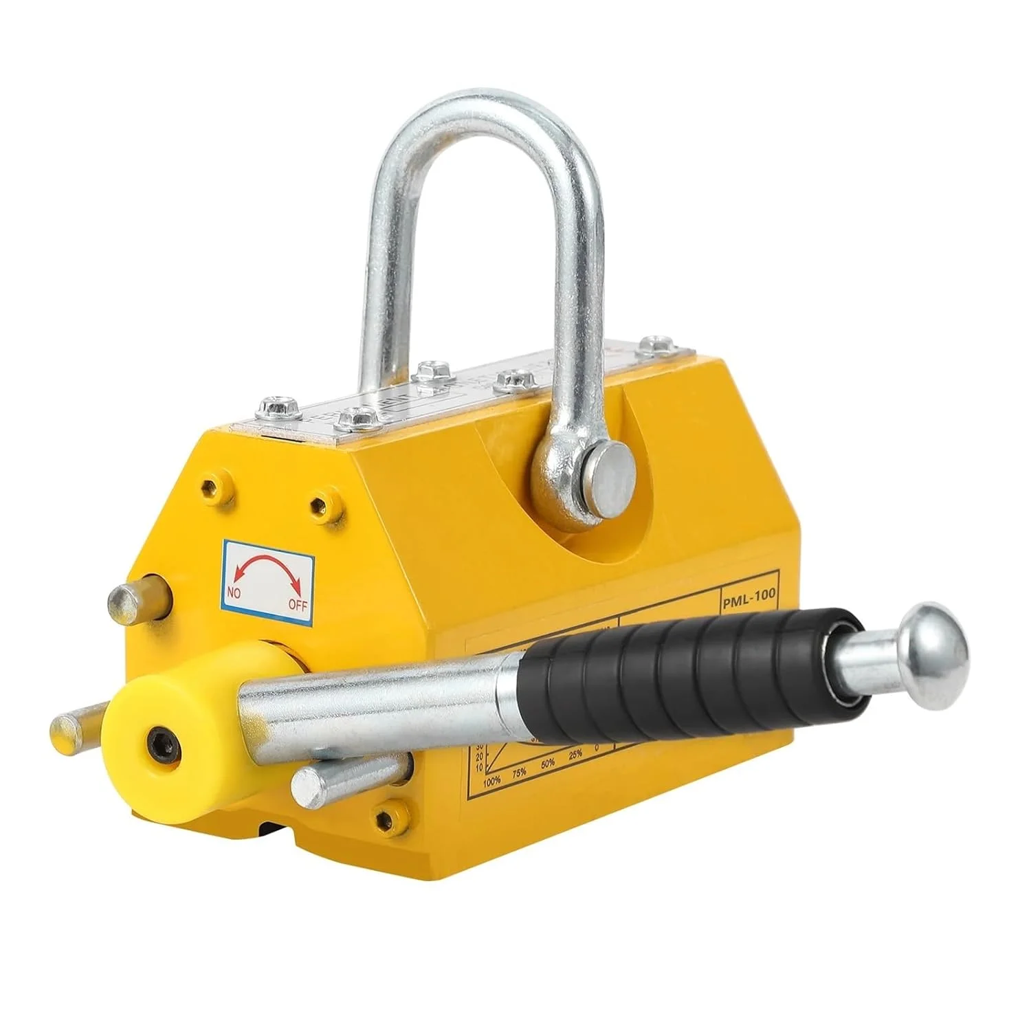 Magnetic Lifter, 220Lbs Pulling & Lifting Capacity, Heavy Duty Lifting Magnet with Release, Permanent Lift Magnets