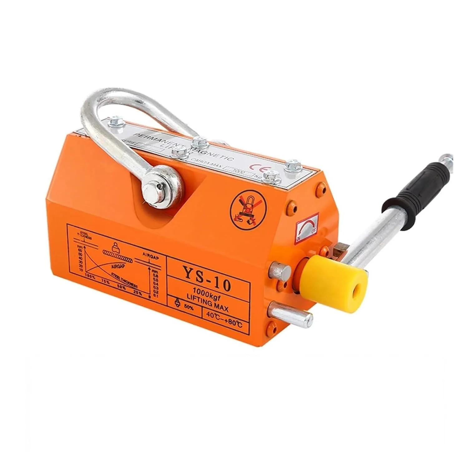 بالابر مغناطیسی جرثقیل با آهنربای دائمی 400 کیلوگرمی، بالابر جرثقیل فولادی سنگین، چاک مغناطیسی صنعتی برای استفاده DIY