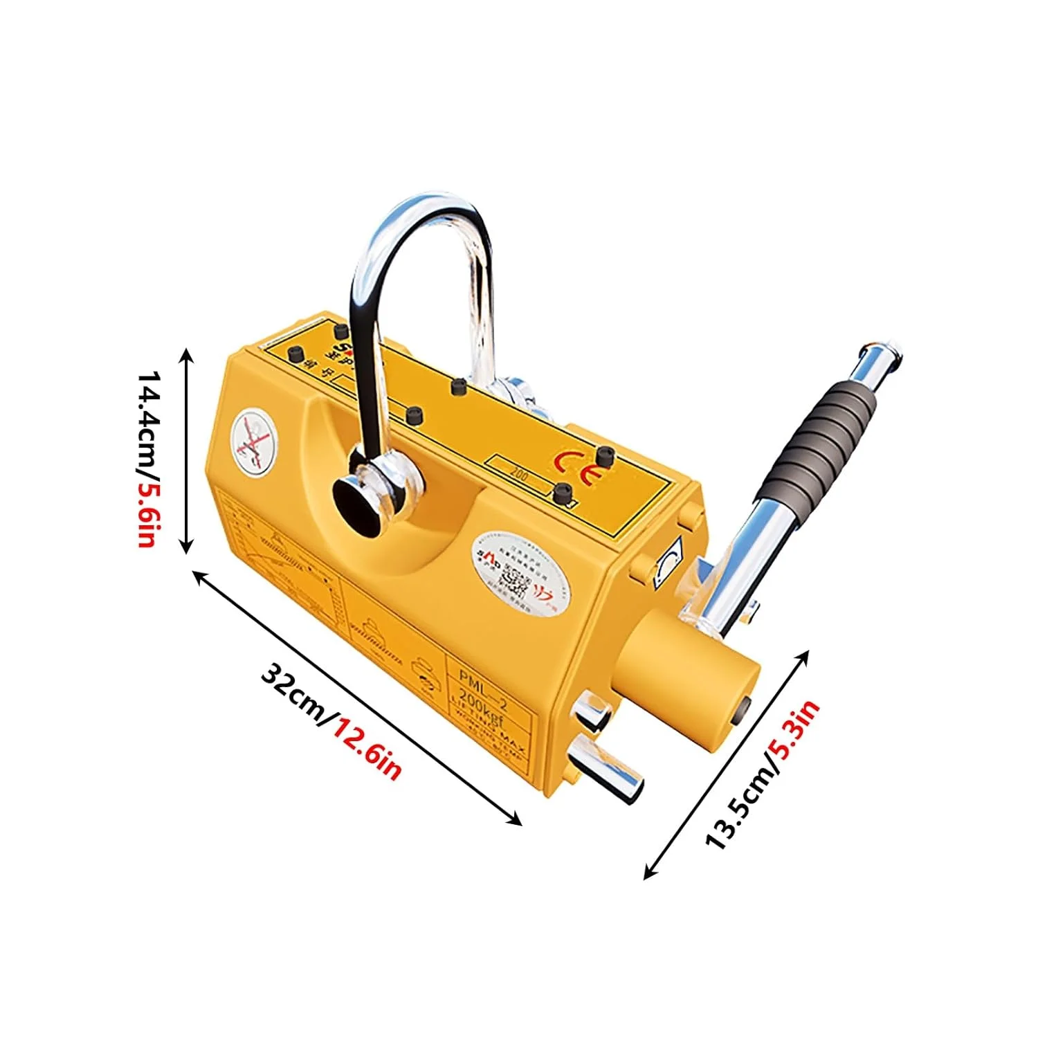 بالابر مغناطیسی، با آهنرباهای دائمی رهاسازی برای بالابر، مورد استفاده در جرثقیل کارگاهی، برای بلند کردن صفحه فولادی، صفحه گرد فولادی بالابر مغناطیسی، با آهنرباهای دائمی رهاسازی برای بالابر، مورد استفاده در جرثقیل کارگاهی، برای بلند کردن صفحه فولادی، صفحه گرد فولادی