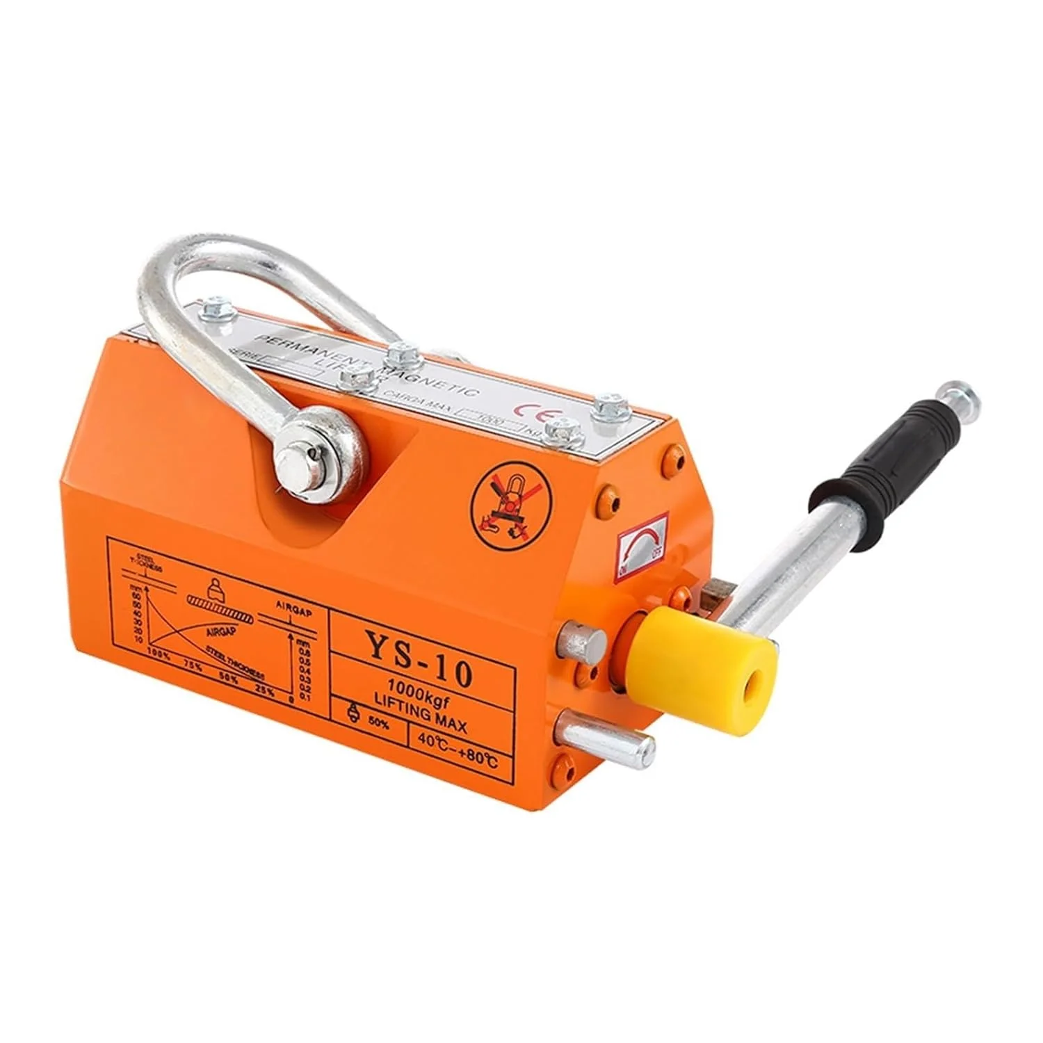 بالابر مغناطیسی جرثقیل با آهنربای دائمی 400 کیلوگرمی، بالابر جرثقیل فولادی سنگین، چاک مغناطیسی صنعتی برای استفاده DIY بالابر مغناطیسی جرثقیل با آهنربای دائمی 400 کیلوگرمی، بالابر جرثقیل فولادی سنگین، چاک مغناطیسی صنعتی برای استفاده DIY