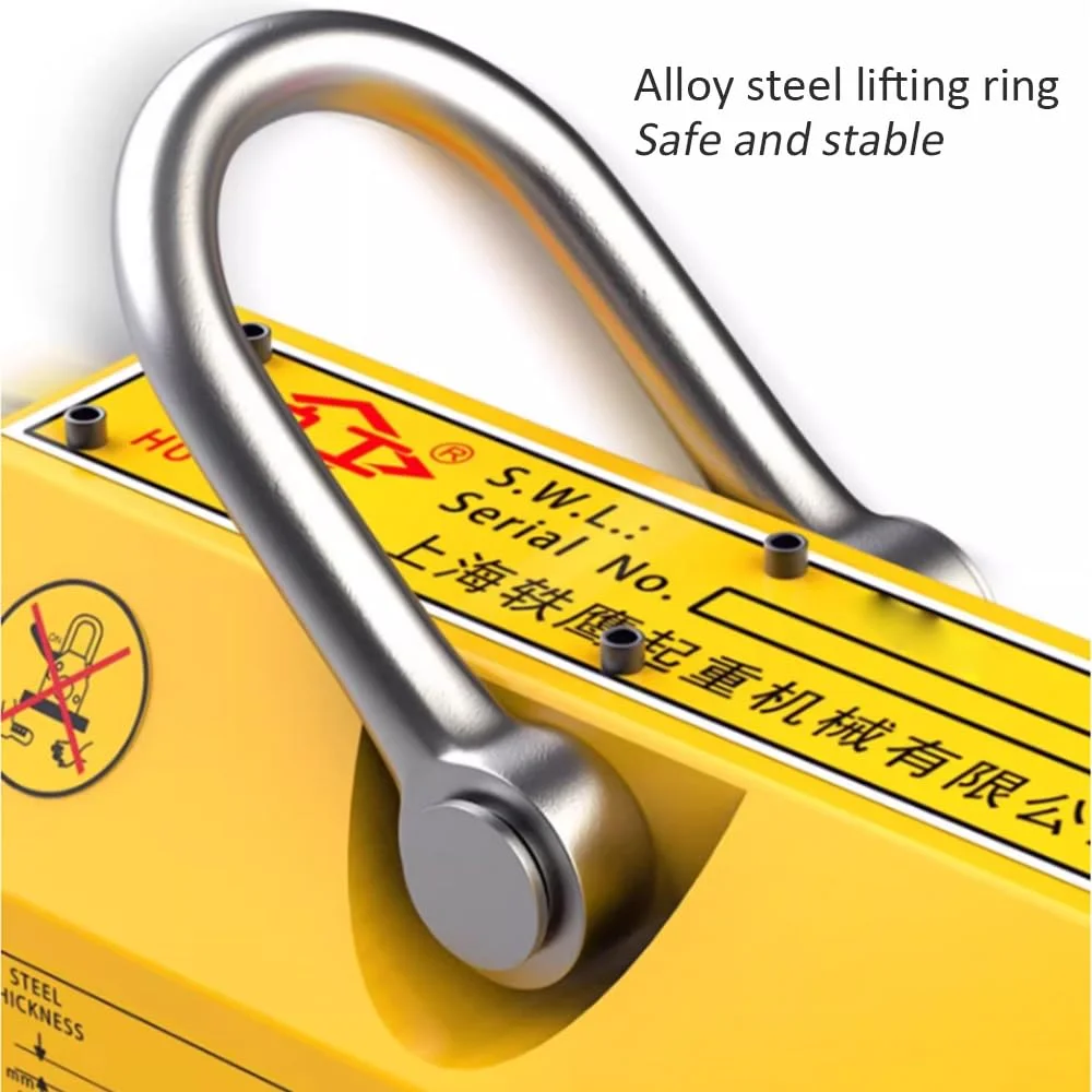 بالابر مغناطیسی ZCBYBT با آهنرباهای دائمی برای بالابر، جرثقیل کارگاهی، بلند کردن ورق فولادی، تخته، 600 کیلوگرم