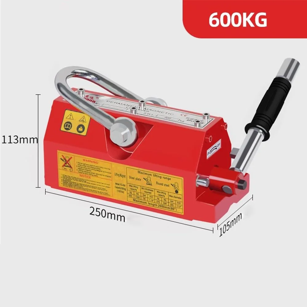 بالابر مغناطیسی فولادی ZCBYBT، آهنربای سنگین 600 کیلوگرم / 1320 پوند، بالابر جرثقیل، چاک بالابر مغناطیسی برای بلند کردن فلز